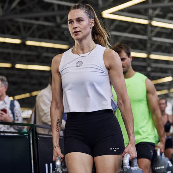 PUMA x HYROX CLOUDSPUN Women's Sleeveless Training Top, PUMA White, extralarge-IND
