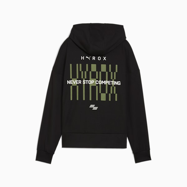PUMA x HYROX CLOUDSPUN Women's Oversized Training Hoodie, PUMA Black, extralarge-IND
