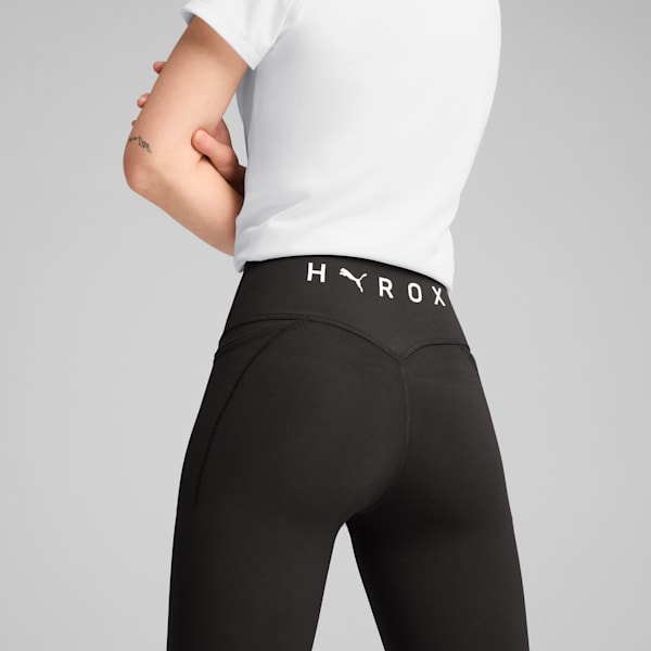 PUMA x HYROX CLOUDSPUN Women's Full Training Tights, PUMA Black, extralarge-IND