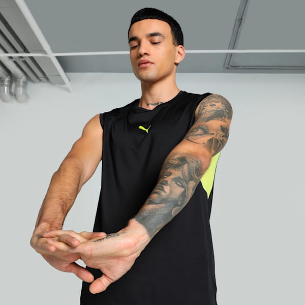 Active Men's Sleeveless Training Tee, PUMA Black, extralarge-IND