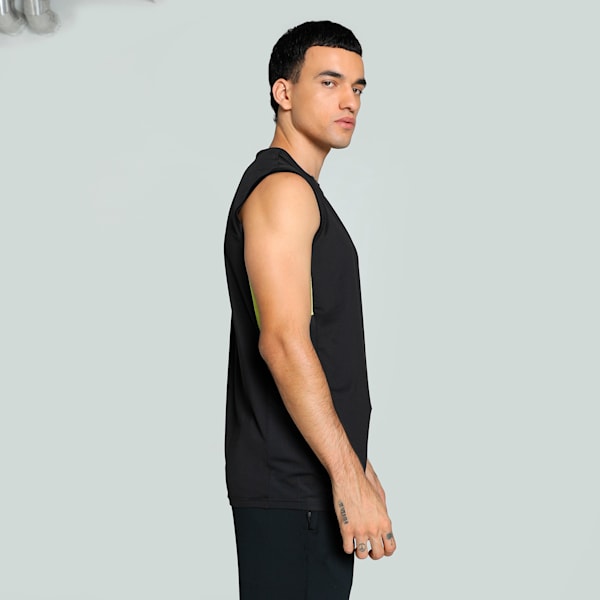 Active Men's Sleeveless Training Tee, PUMA Black, extralarge-IND