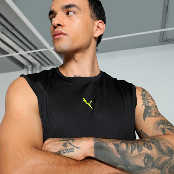 Active Men's Sleeveless Training Tee, PUMA Black, extralarge-IND