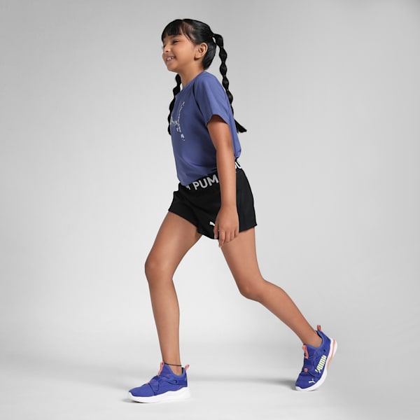 STRONG Youth Woven Training Shorts, PUMA Black, extralarge-IND