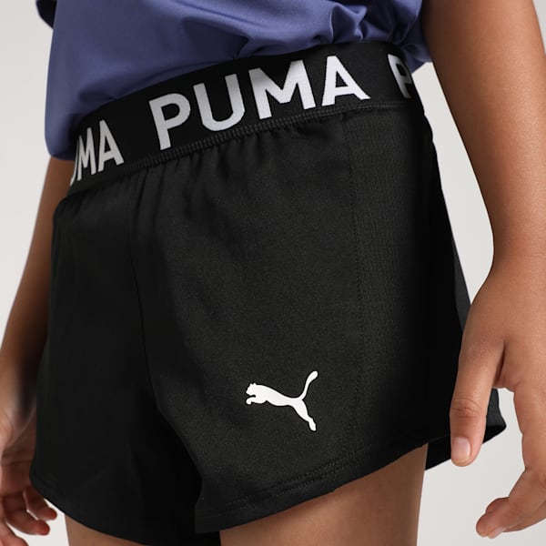 STRONG Youth Woven Training Shorts, PUMA Black, extralarge-IND