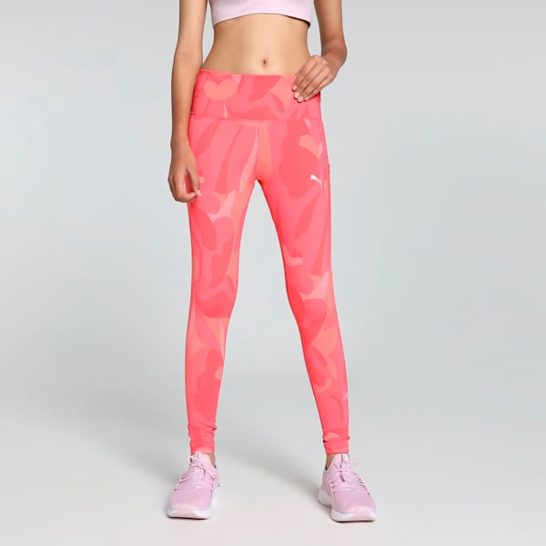 Active Women's Printed Training Tights, Loveable, extralarge-IND