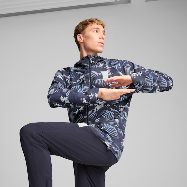 Chamarra estampada PUMA x SAYSKY, New Navy, extralarge