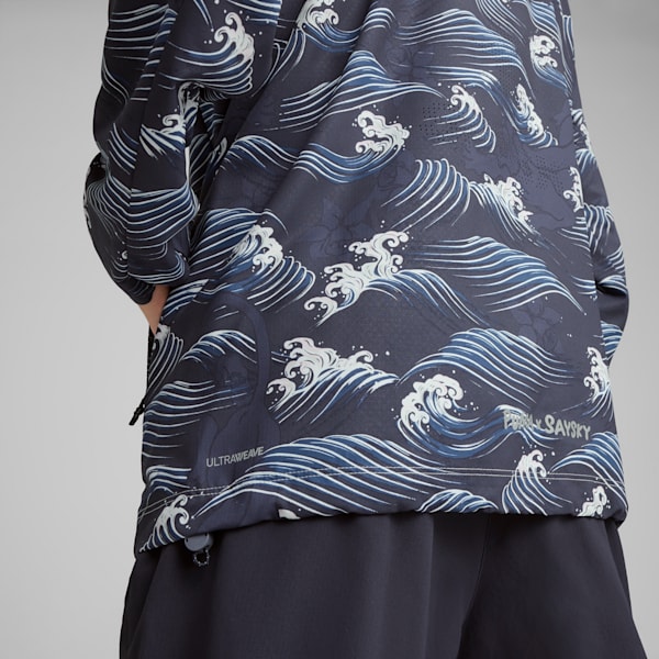 Chamarra estampada PUMA x SAYSKY, New Navy, extralarge