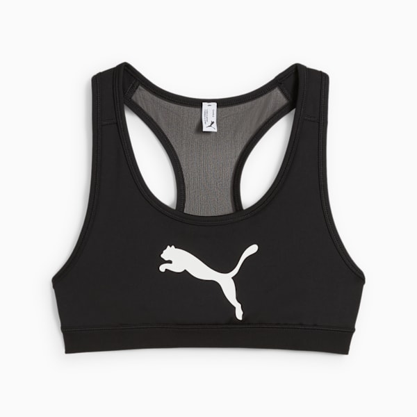 4KEEPS Women's Training Bra, PUMA Black-Big cat, extralarge-IND