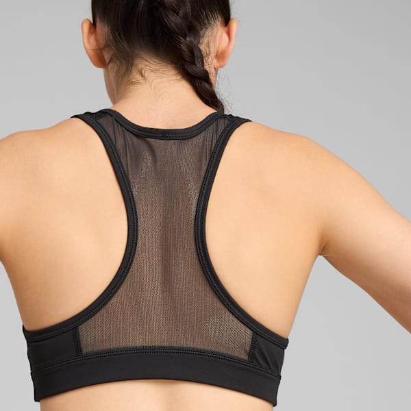 4KEEPS Women's Training Bra, PUMA Black-Big cat, extralarge-IND