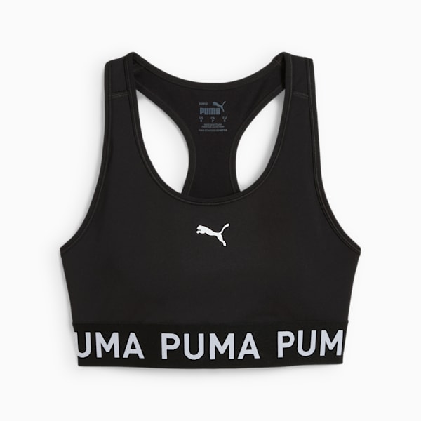 4KEEPS Elastic Women's Training Bra, PUMA Black, extralarge-IND