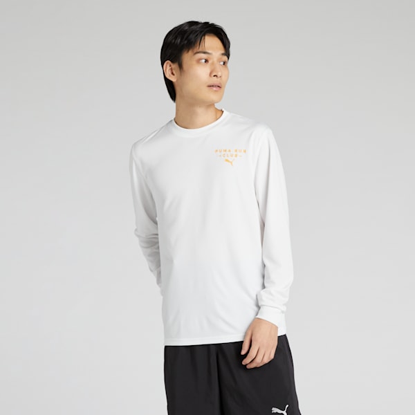 メンズ ランニング プーマ ラン クラブ 長袖 シャツ, PUMA White, extralarge-JPN