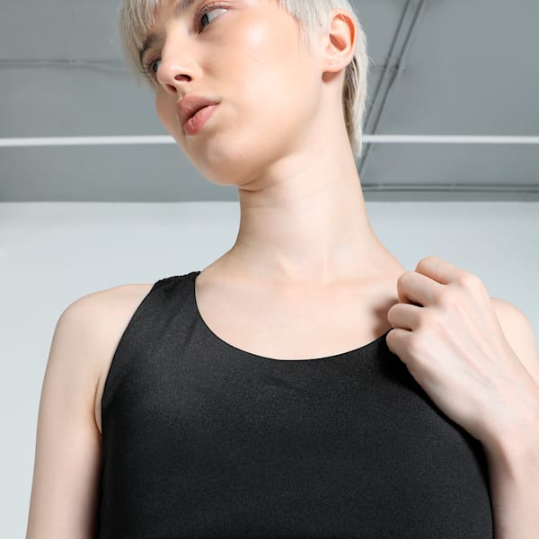 Women's Longline Training Bra, PUMA Black, extralarge-IND