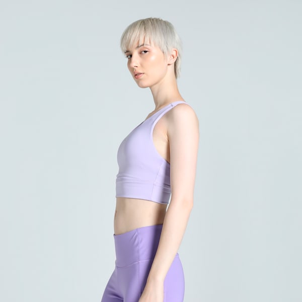 Women's Longline Training Bra, Vivid Violet, extralarge-IND
