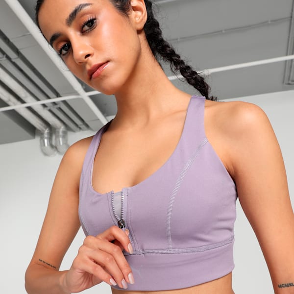 High Impact Eversculpt Women's Training Bra, Pale Plum, extralarge-IND