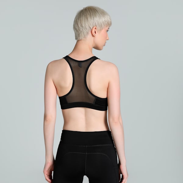 Women's Mid Impact Training Bra, PUMA Black, extralarge-IND