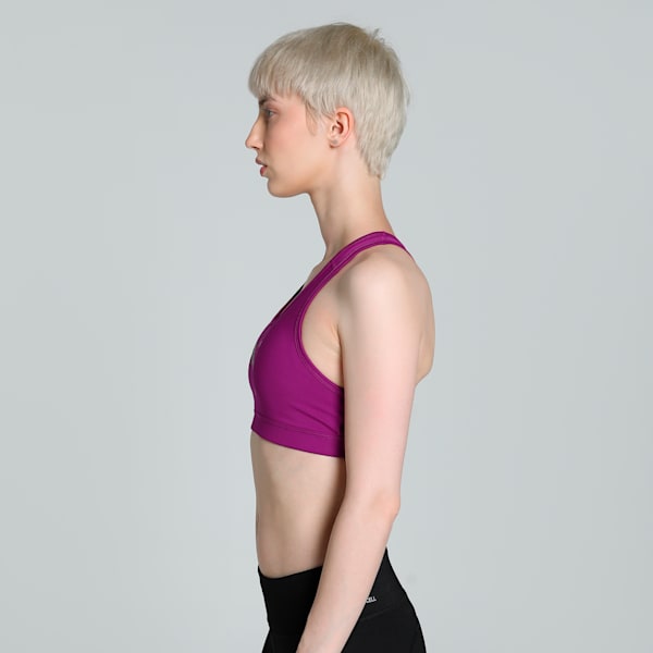 Women's Mid Impact Training Bra, Magenta Gleam, extralarge-IND