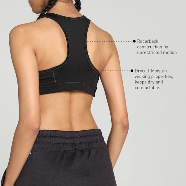 4Keeps Graphic Women's Training Bra, PUMA Black, extralarge-IND