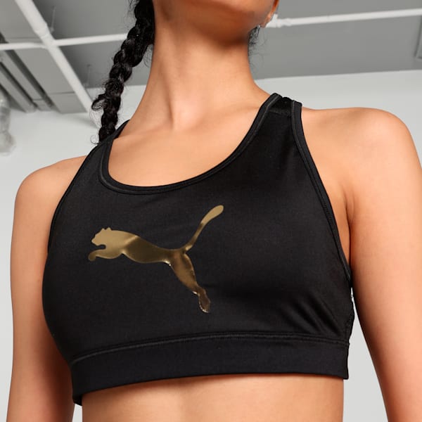 4Keeps Graphic Women's Training Bra, PUMA Black, extralarge-IND