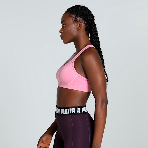 Mesh Panel Women's Sports Training Bra, Mauved Out, extralarge-IND