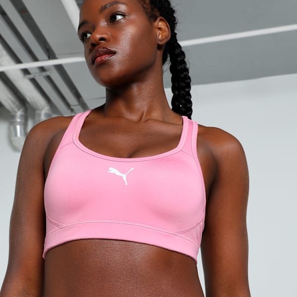 Mesh Panel Women's Sports Training Bra, Mauved Out, extralarge-IND