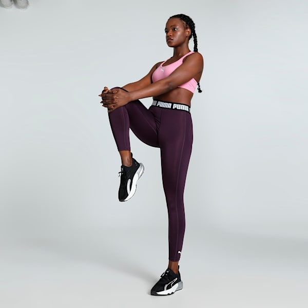Mesh Panel Women's Sports Training Bra, Mauved Out, extralarge-IND