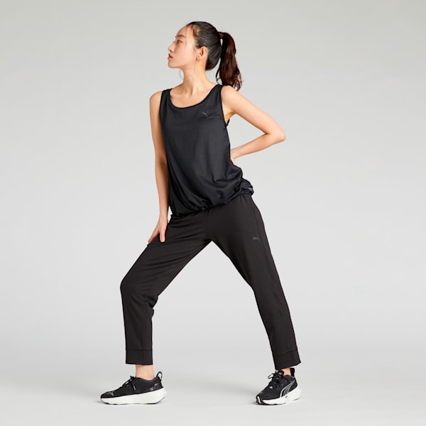 ウィメンズ ヨガ スタジオ ブラ カップ タンクトップ, PUMA Black, extralarge-JPN