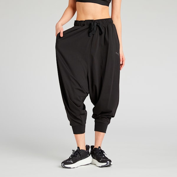 ウィメンズ ヨガ スタジオ リラックス ニット パンツ, PUMA Black, extralarge-JPN