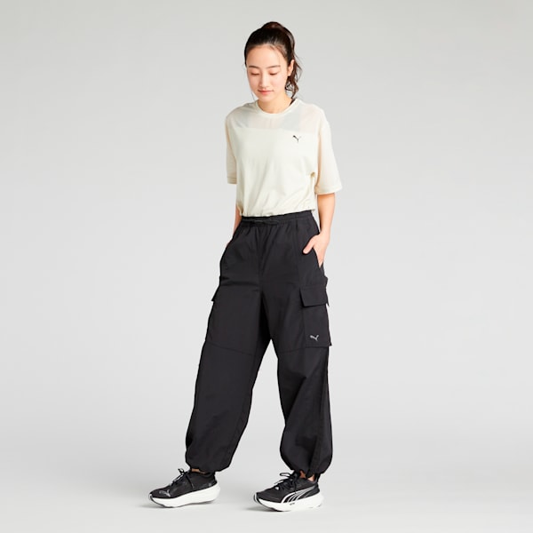 ウィメンズ トレーニング トレイン エッジ ウーブン パンツ, PUMA Black, extralarge-JPN