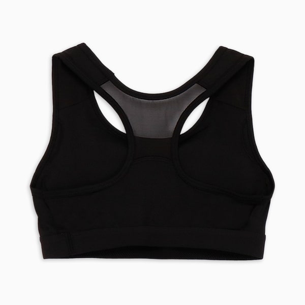 ウィメンズ トレーニング ベーシック スポーツ ブラトップ ミディアムサポート, PUMA Black-PUMA Black, extralarge-JPN