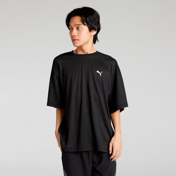 メンズ トレーニング トレイン エッジ 半袖 Tシャツ, PUMA Black, extralarge-JPN