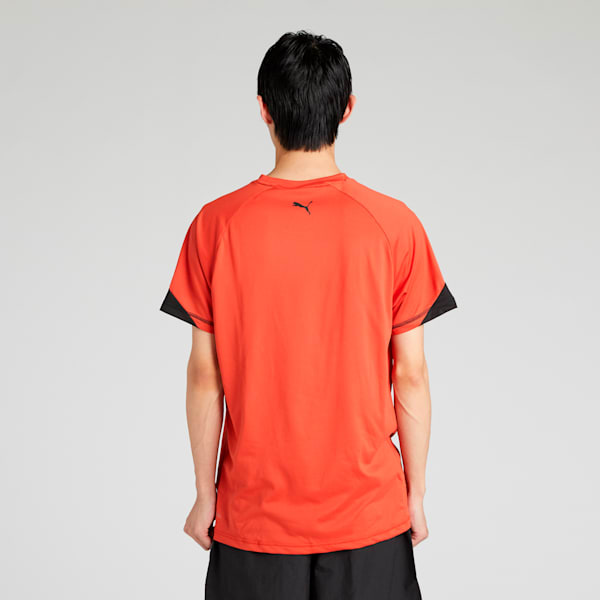 メンズ トレーニング TAD 半袖 Tシャツ, Red Fire, extralarge-JPN