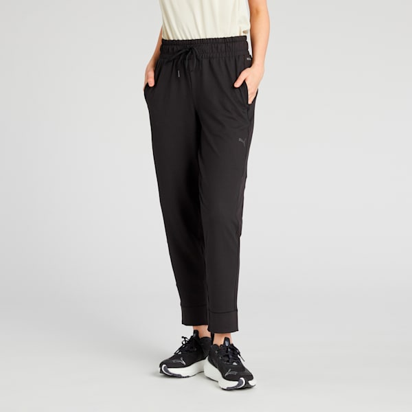 ウィメンズ ヨガ スタジオ ファンデーション ニット パンツ, PUMA Black, extralarge-JPN