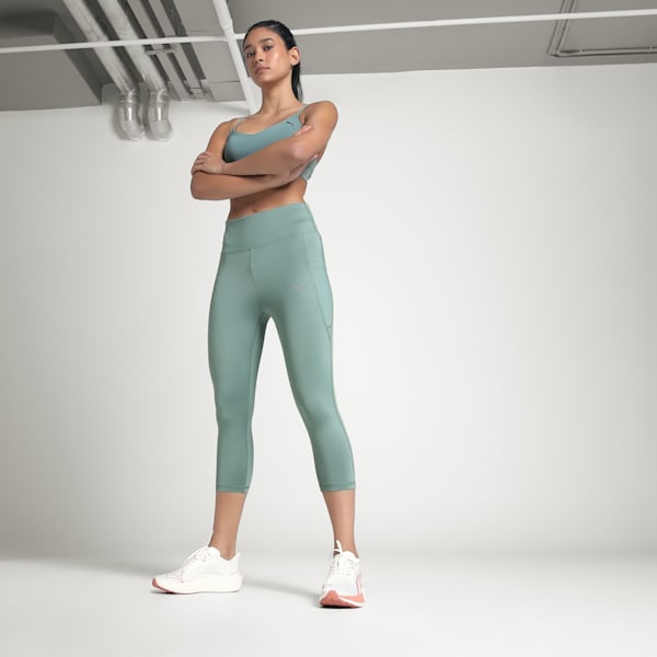 Train All Day Women's 3/4 Training Tights, Green Moon, extralarge-IND