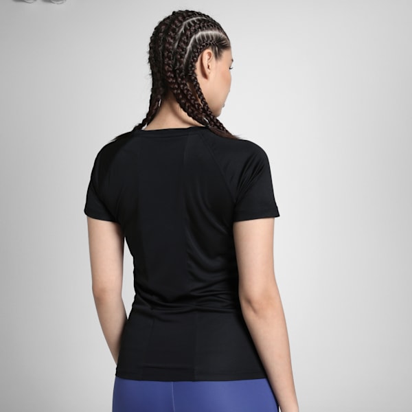 Train All Day Women's Crew Neck Slim Fit Training T-shirt, PUMA Black, extralarge-IND