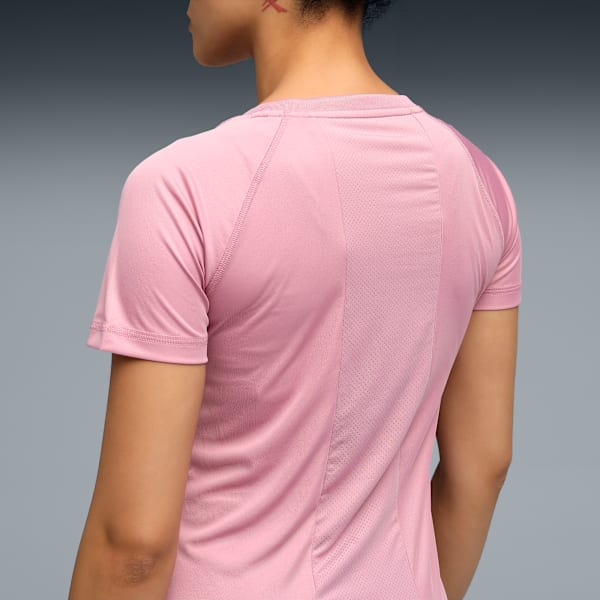 Train All Day Women's Crew Neck Slim Fit Training T-shirt, Poised Pink, extralarge-IND