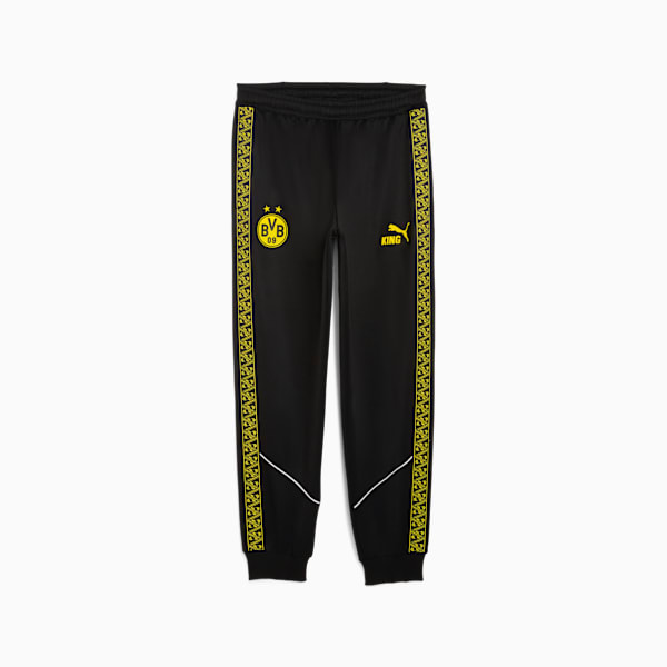 BVB KING Anthem Football Pants Men, PUMA Black-Faster Yellow, extralarge