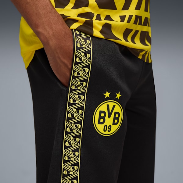 BVB KING Anthem Football Pants Men, PUMA Black-Faster Yellow, extralarge