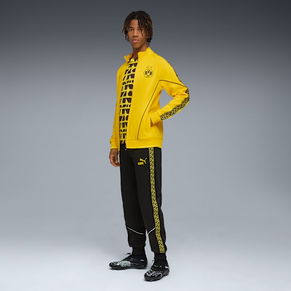 BVB KING Anthem Football Pants Men, PUMA Black-Faster Yellow, extralarge