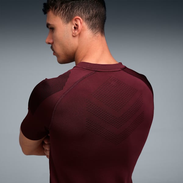 Jacquard Men's Training T-Shirt, Ruby Shimmer, extralarge-IND