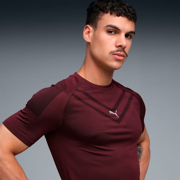 Jacquard Men's Training T-Shirt, Ruby Shimmer, extralarge-IND