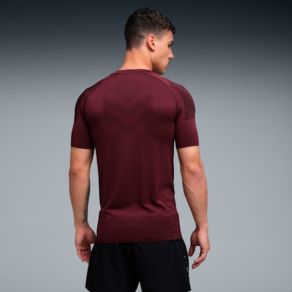 Jacquard Men's Training T-Shirt, Ruby Shimmer, extralarge-IND