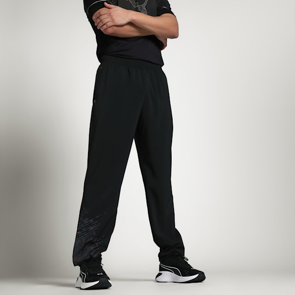 Men's M TRAIN Slim Fit Training Pants, PUMA Black, extralarge-IND