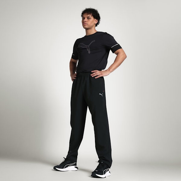 Men's M TRAIN Slim Fit Training Pants, PUMA Black, extralarge-IND