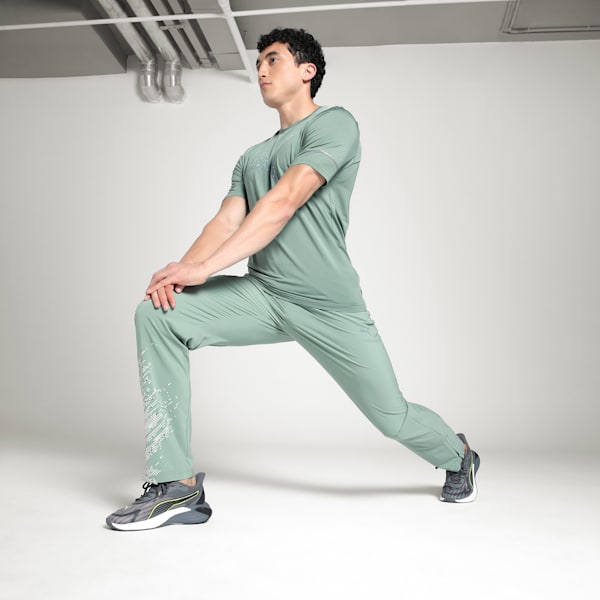 Men's M TRAIN Slim Fit Training Pants, Green Moon, extralarge-IND