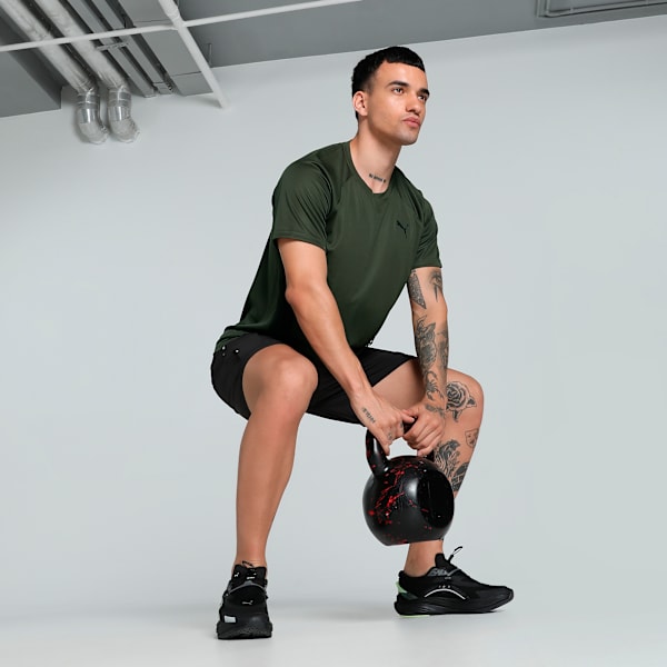 Train All Day Men's Slim Fit Training Tee, Dark Olive, extralarge-IND