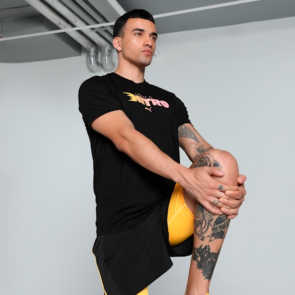 Men’s Graphic Run Nitro Men's Running Tee, PUMA Black, extralarge-IND