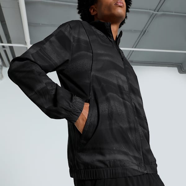 RUN VELOCITY Graphic Men's Running Jacket, PUMA Black, extralarge-IND