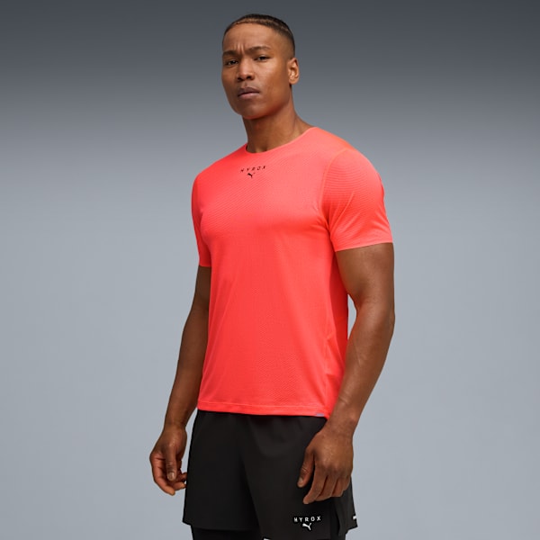 PUMA x HYROX ULTRASPUN Men's Training Tee, Glowing Red, extralarge-IND