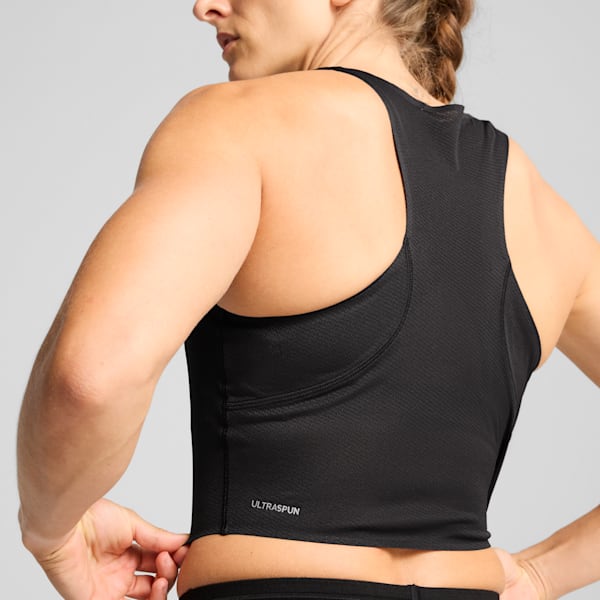 PUMA x HYROX ULTRASPUN Women's Cropped Training Tank Top, PUMA Black, extralarge-IND