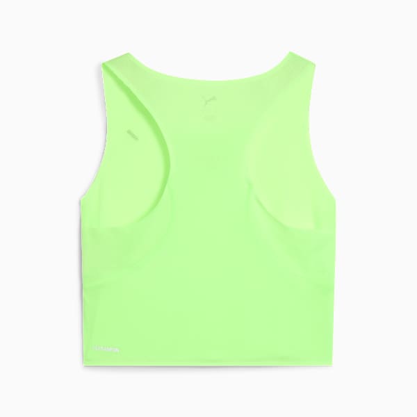 PUMA x HYROX ULTRASPUN Women's Cropped Training Tank Top, Green Glare, extralarge-IND